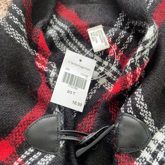 Girl plaid shawl 2-3T - Picture 3 of 3